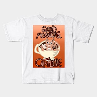 Good Morning Cat•Feine V45 Kids T-Shirt